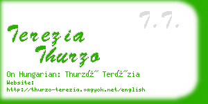 terezia thurzo business card